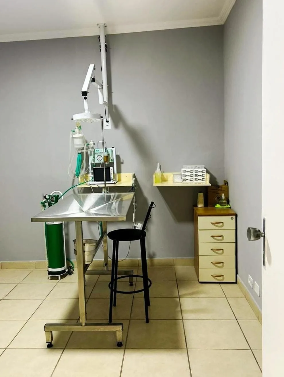 Centro cirúrgico da Probem Clínica Veterinária